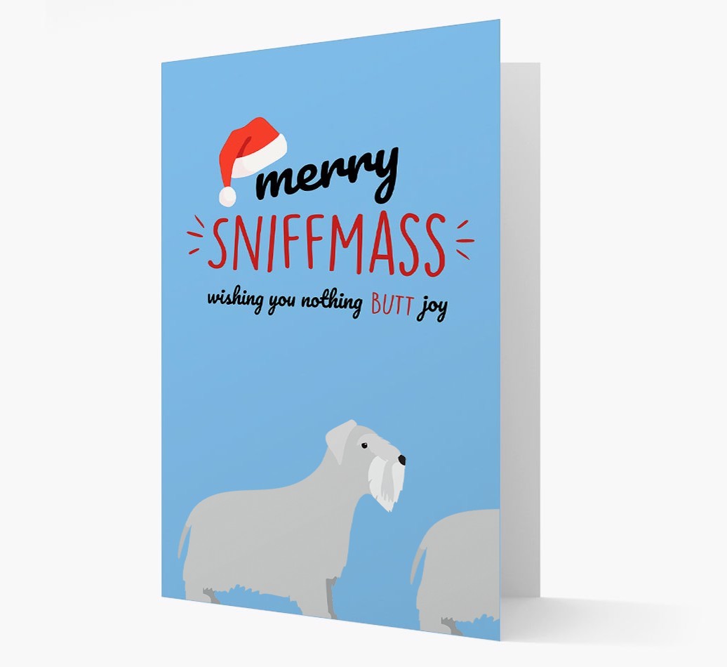 'Merry Sniffmass' - Personalized {breedFullName} Christmas Card