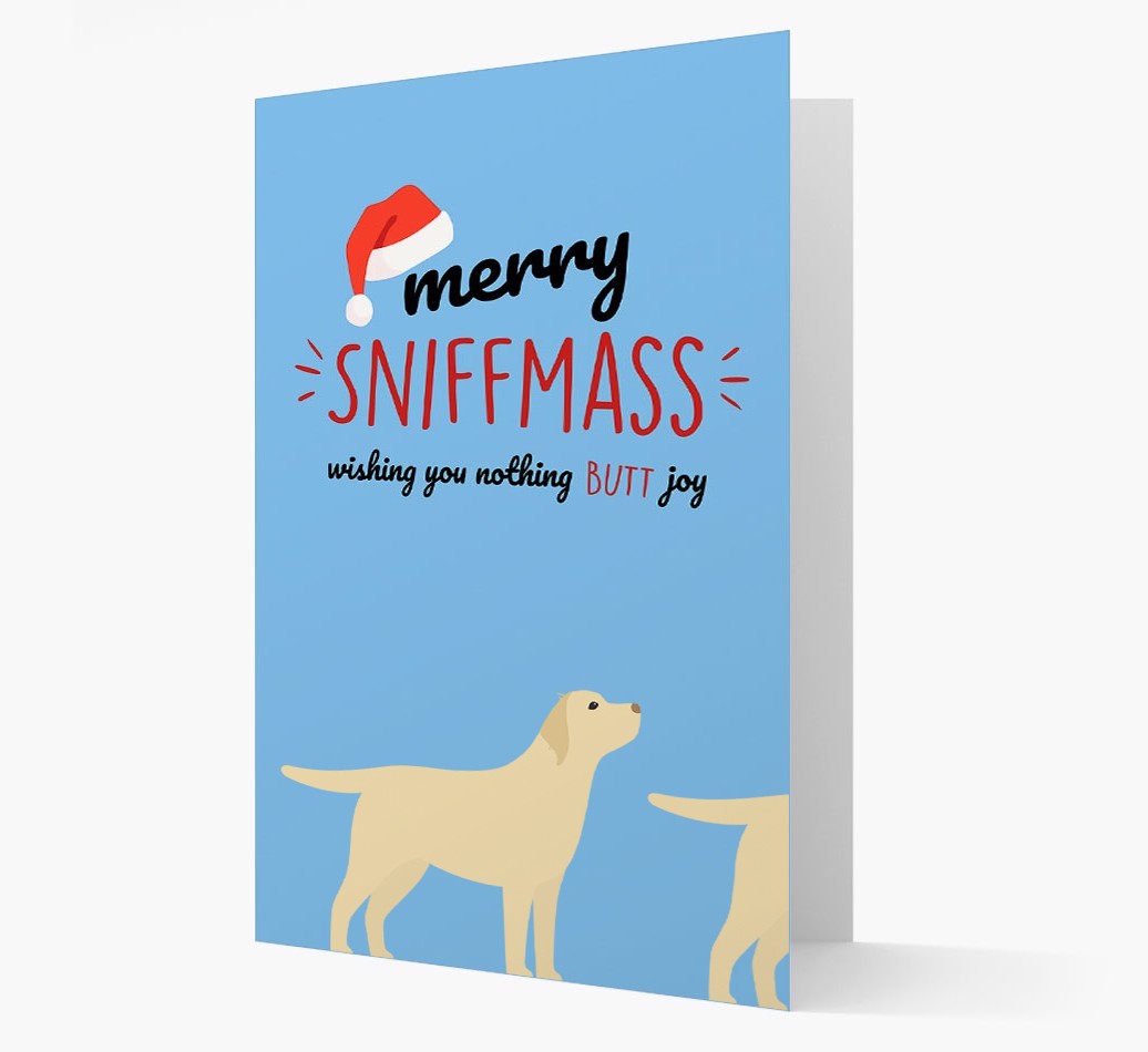 'Merry Sniffmass' - Personalised {breedFullName} Christmas Card
