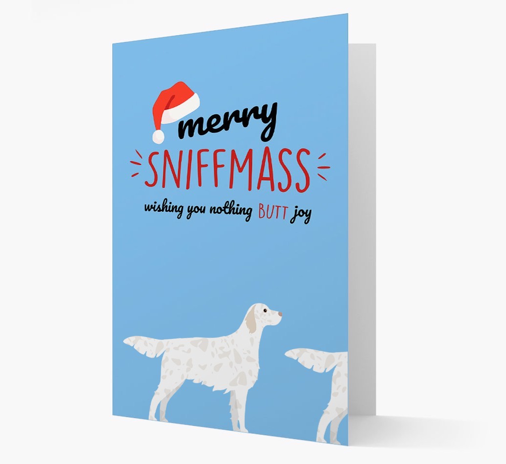 'Merry Sniffmass' - Personalised {breedFullName} Christmas Card
