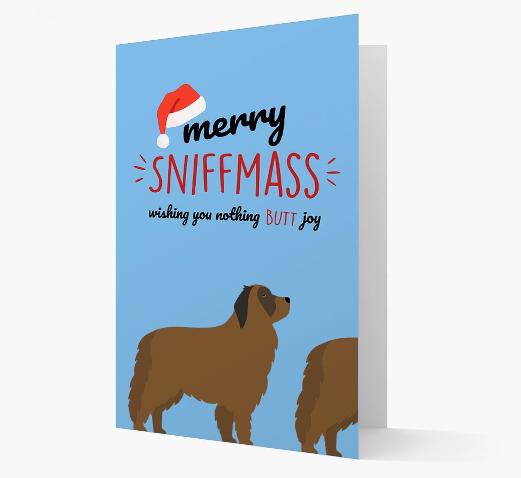 'Merry Sniffmass' - Personalised {breedFullName} Christmas Card