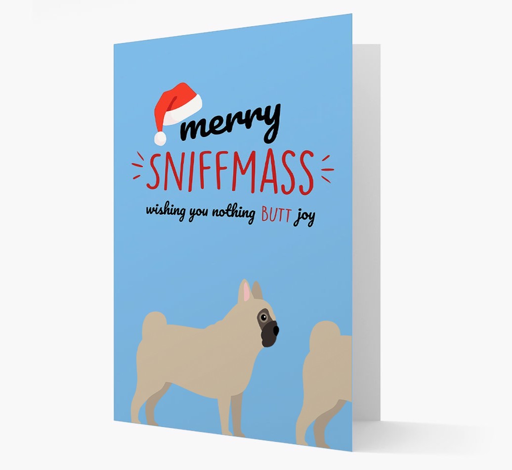 'Merry Sniffmass' - Personalised {breedFullName} Christmas Card