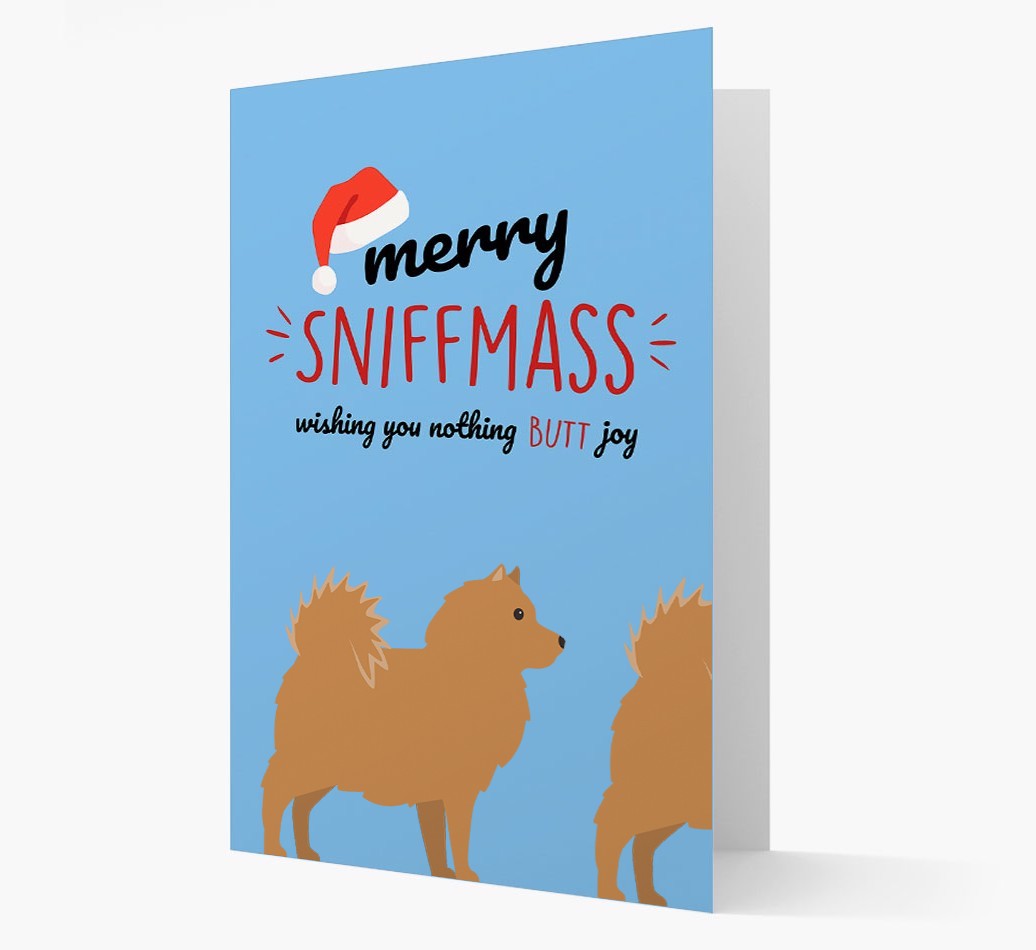 'Merry Sniffmass' - Personalised {breedFullName} Christmas Card