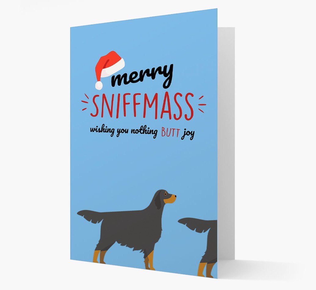 'Merry Sniffmass' - Personalized {breedFullName} Christmas Card
