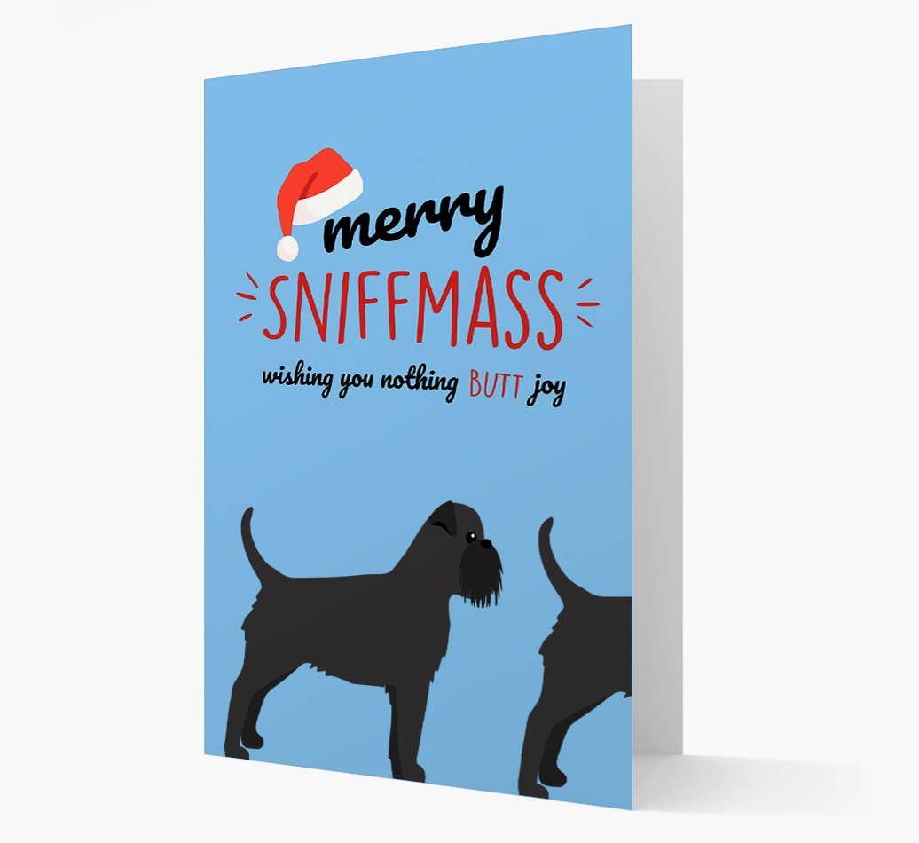 'Merry Sniffmass' - Personalised {breedFullName} Christmas Card