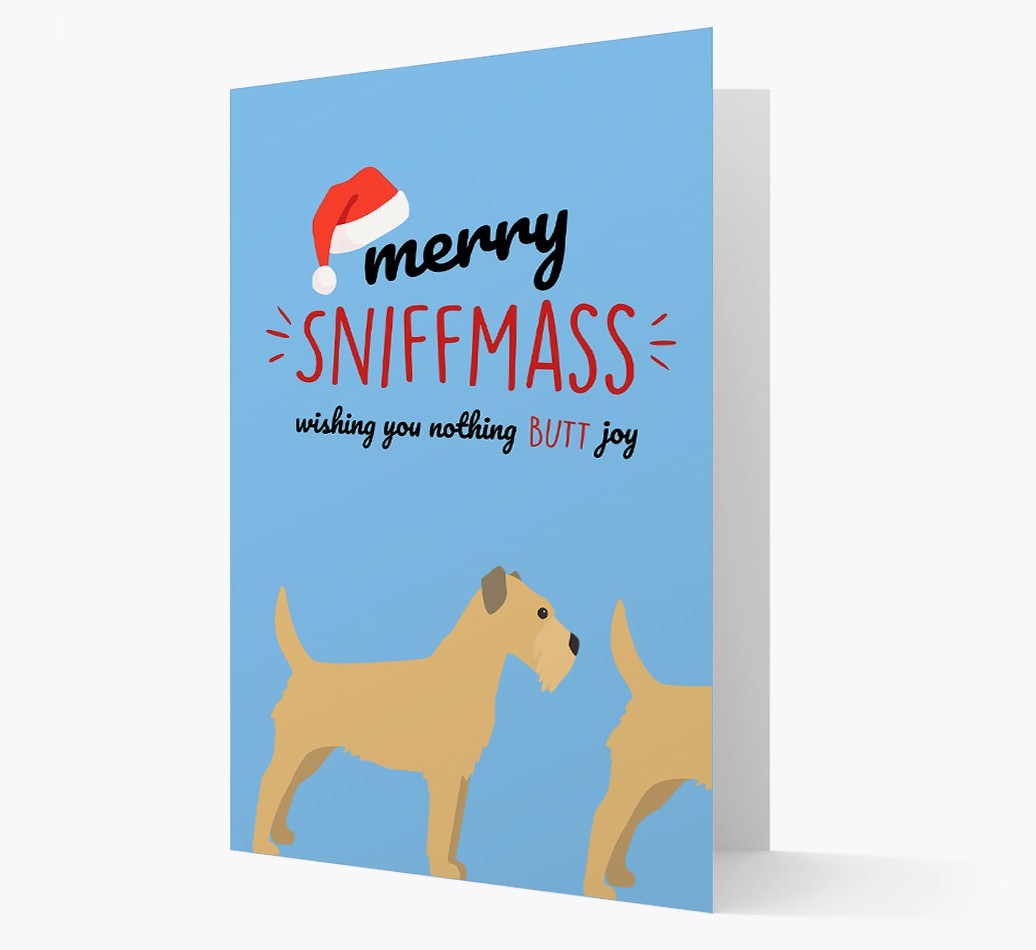 'Merry Sniffmass' - Personalized {breedFullName} Christmas Card