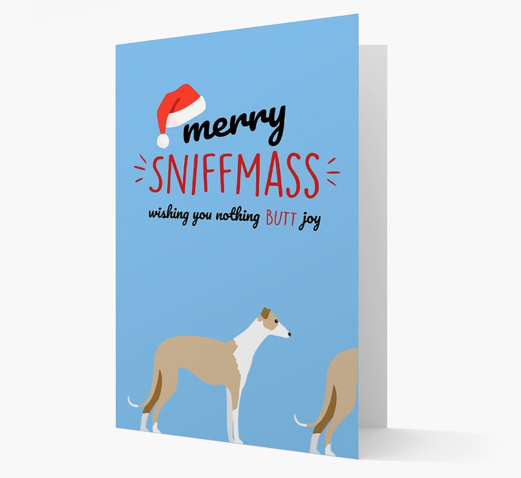 'Merry Sniffmass' - Personalised {breedFullName} Christmas Card