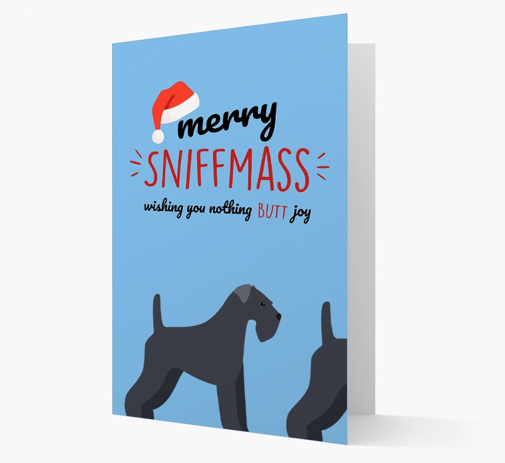 'Merry Sniffmass' - Personalized {breedFullName} Christmas Card