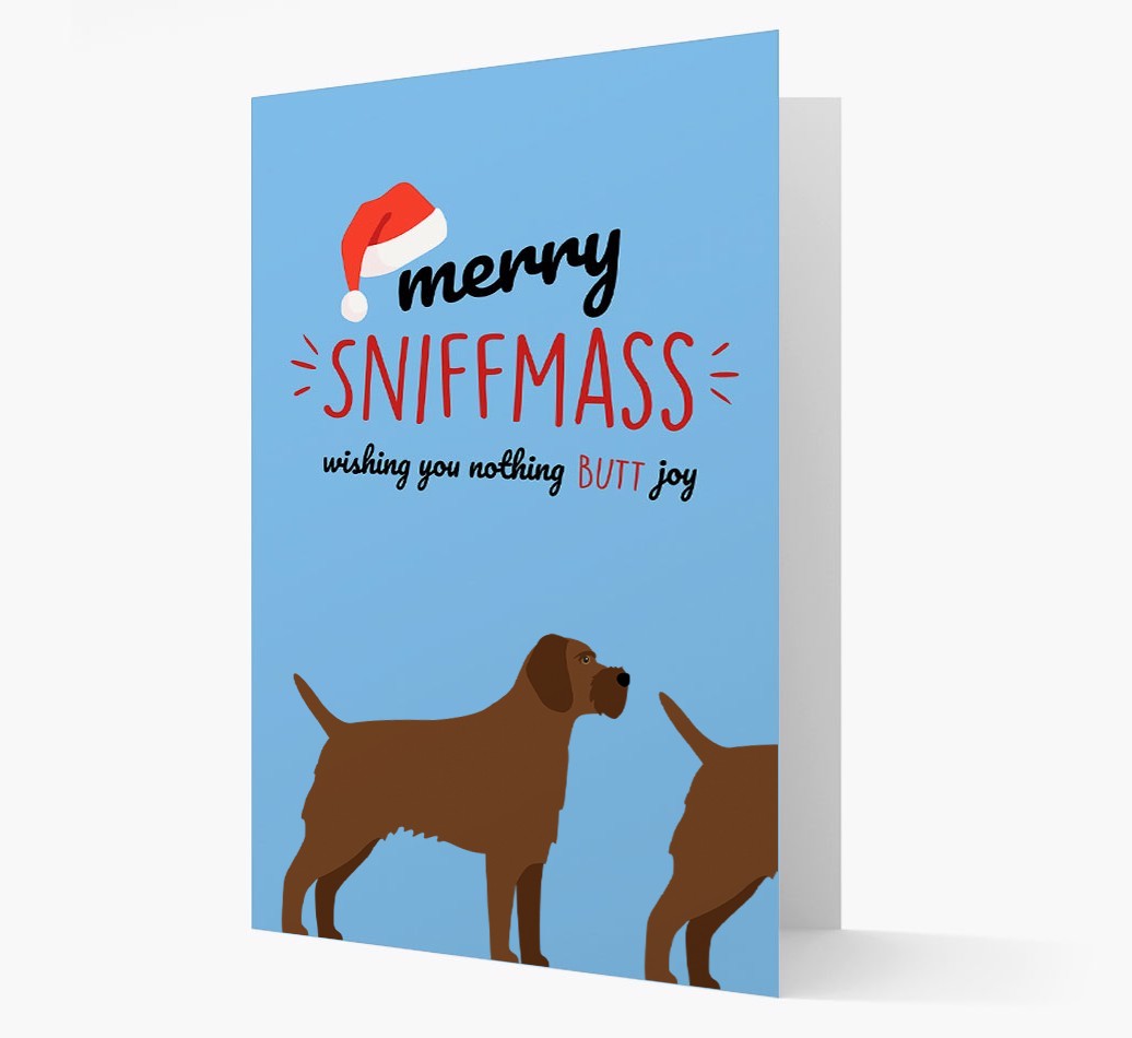 'Merry Sniffmass' - Personalised {breedFullName} Christmas Card
