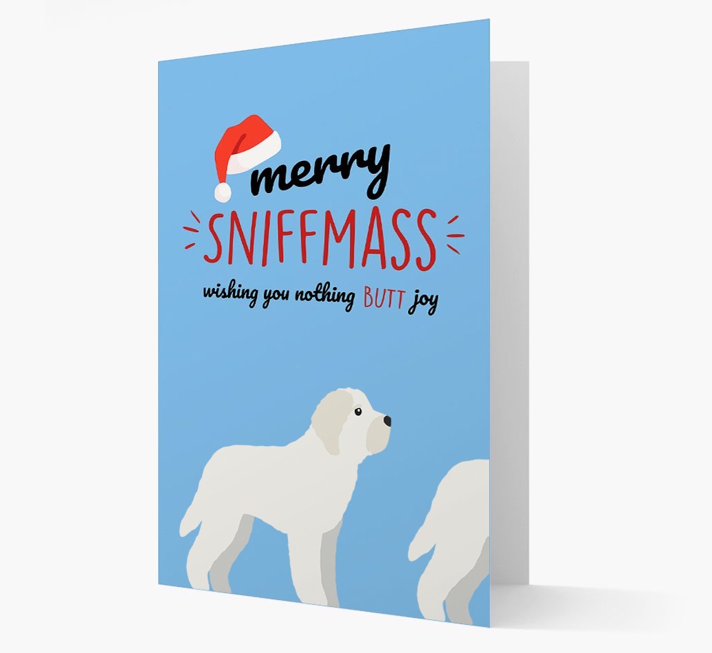 'Merry Sniffmass' - Personalized {breedFullName} Christmas Card