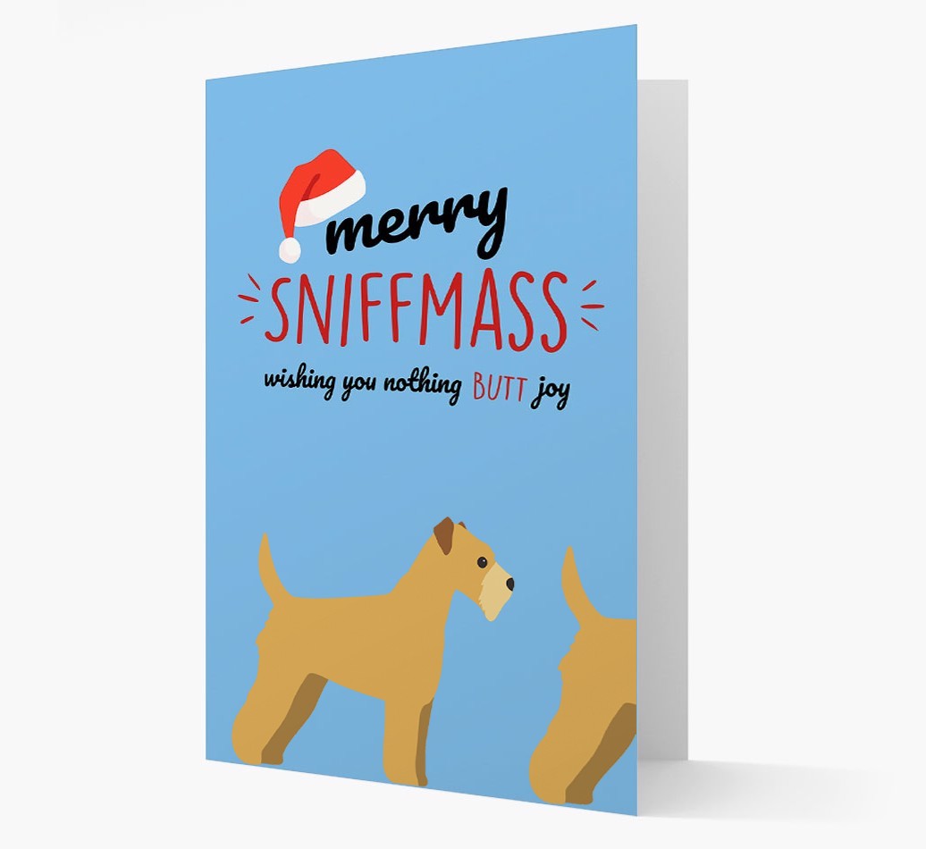 'Merry Sniffmass' - Personalized {breedFullName} Christmas Card