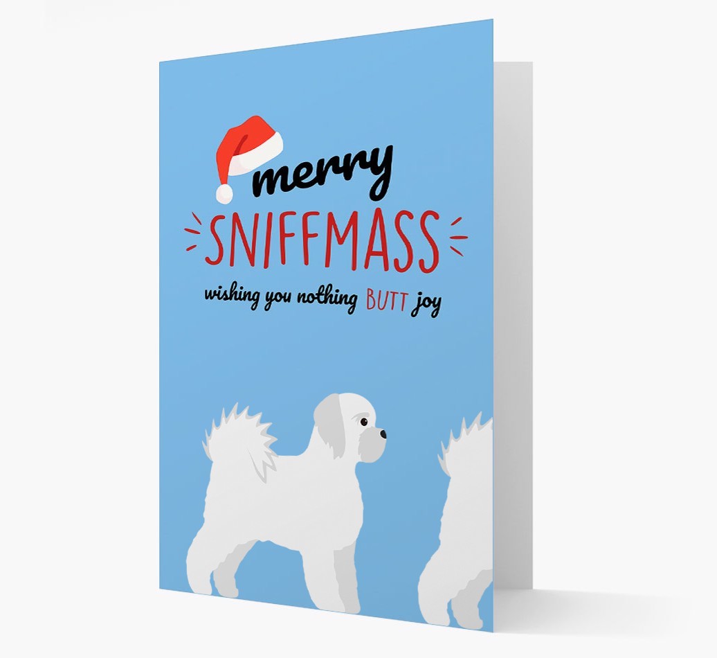 'Merry Sniffmass' - Personalised {breedFullName} Christmas Card