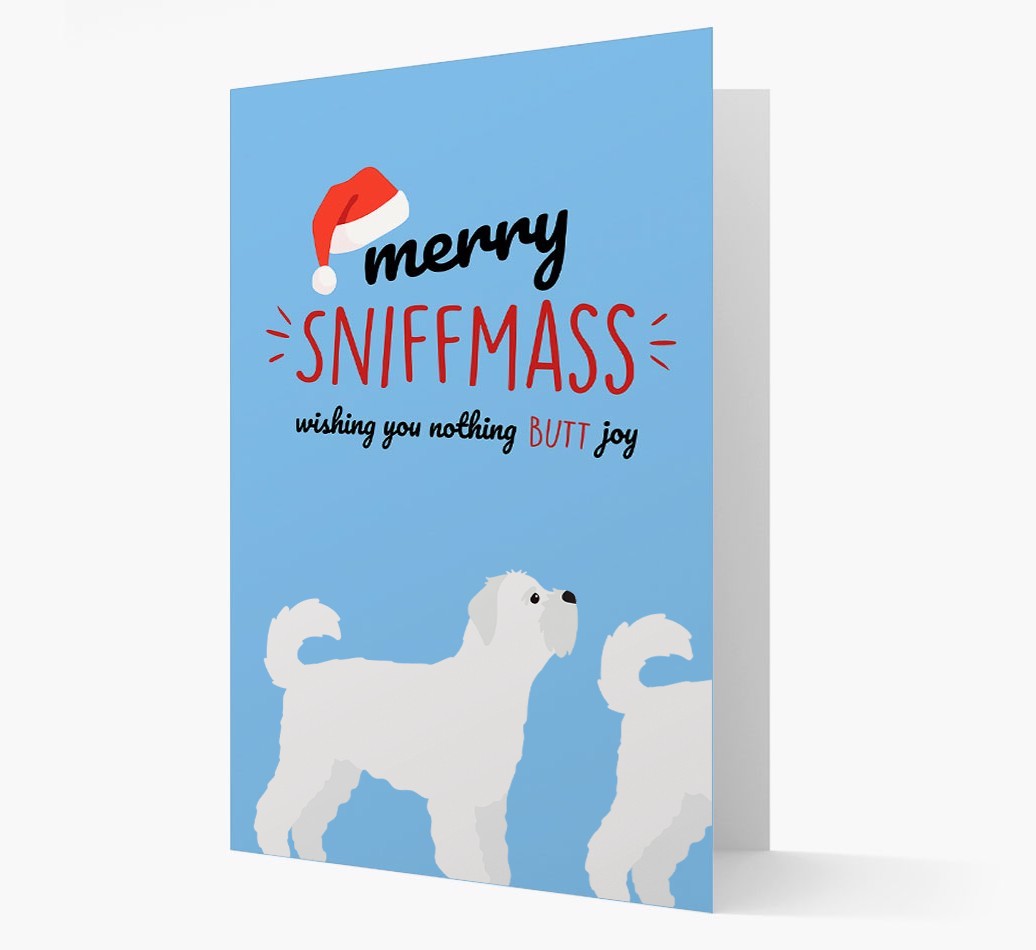 'Merry Sniffmass' - Personalized {breedFullName} Christmas Card