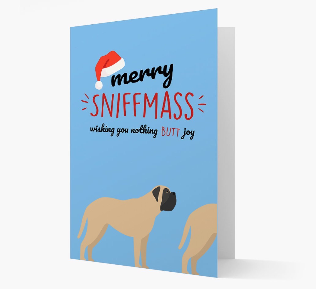 'Merry Sniffmass' - Personalised {breedFullName} Christmas Card