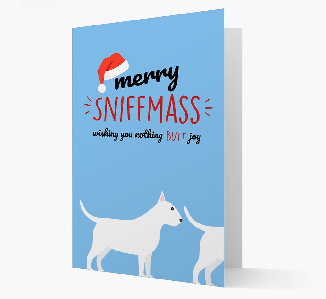 'Merry Sniffmass' - Personalised {breedFullName} Christmas Card