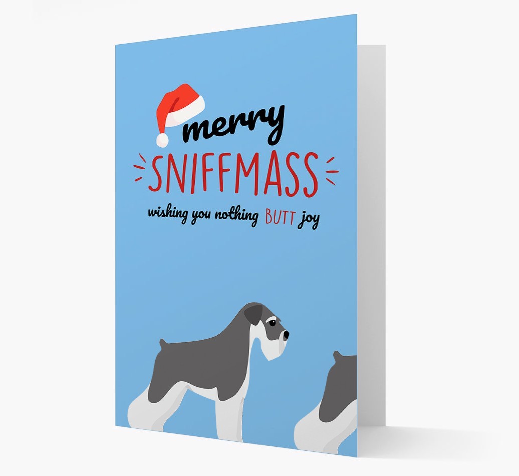 'Merry Sniffmass' - Personalised {breedFullName} Christmas Card