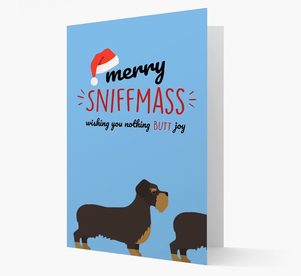 'Merry Sniffmass' - Personalized {breedFullName} Christmas Card
