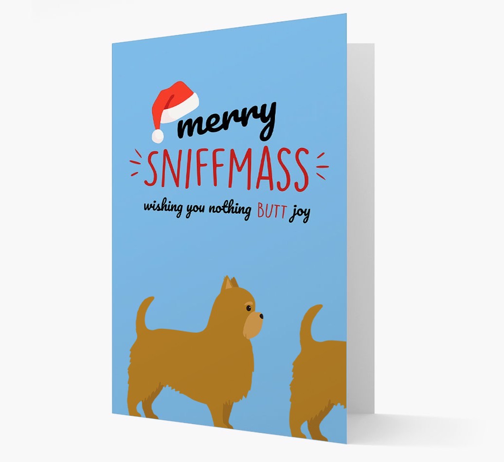 'Merry Sniffmass' - Personalised {breedFullName} Christmas Card