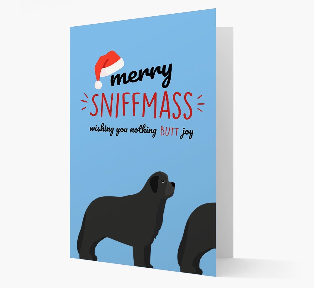 'Merry Sniffmass' - Personalised {breedFullName} Christmas Card