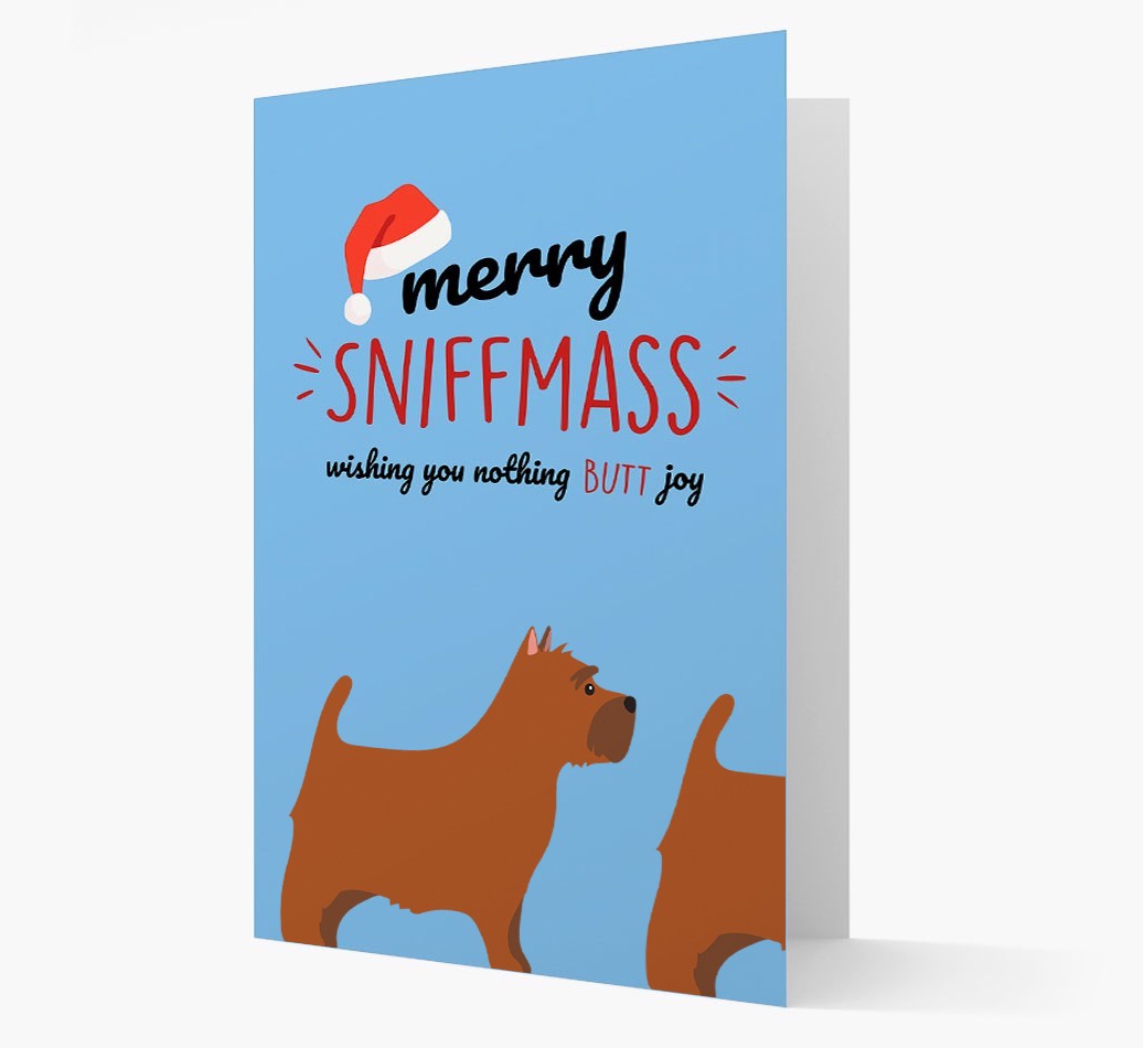 'Merry Sniffmass' - Personalised {breedFullName} Christmas Card