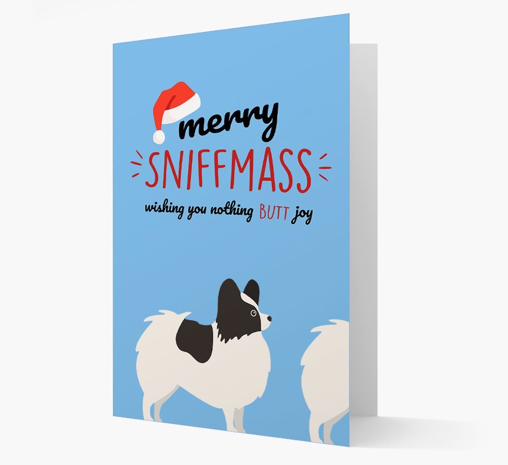 'Merry Sniffmass' - Personalized {breedFullName} Christmas Card