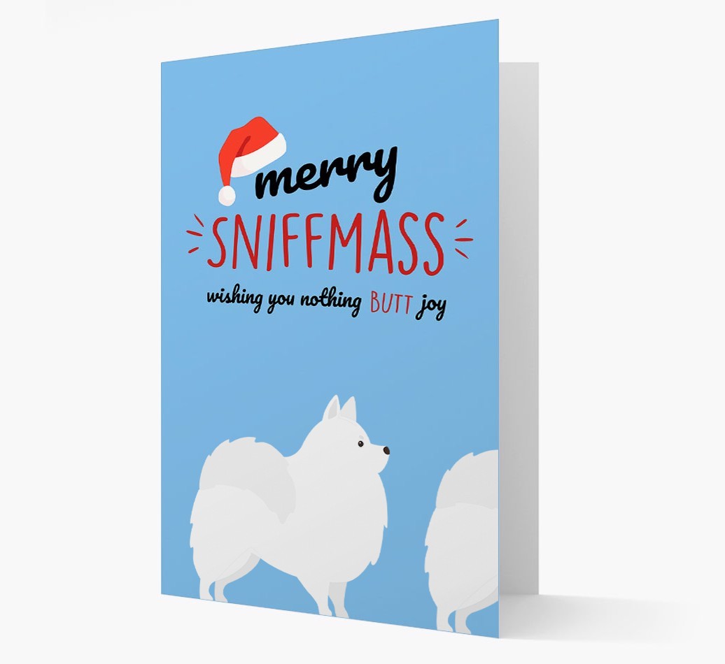 'Merry Sniffmass' - Personalized {breedFullName} Christmas Card