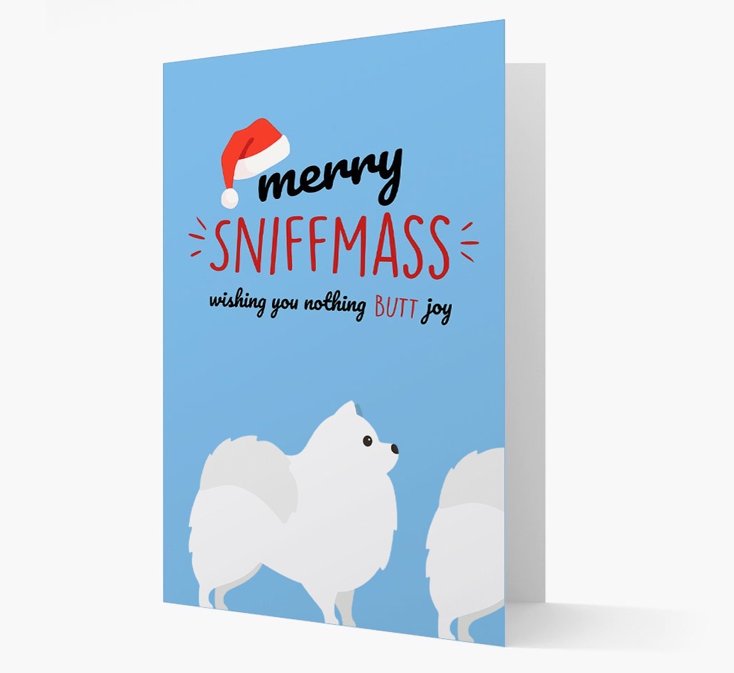 'Merry Sniffmass' - Personalised {breedFullName} Christmas Card