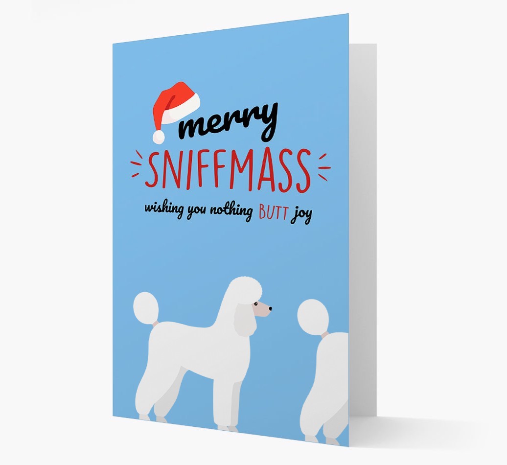 'Merry Sniffmass' - Personalized {breedFullName} Christmas Card