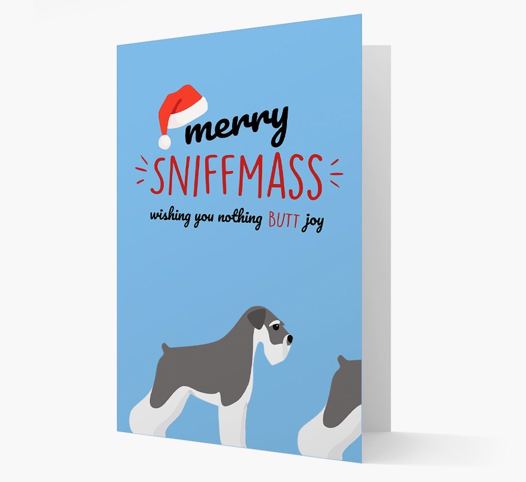 'Merry Sniffmass' - Personalized {breedFullName} Christmas Card
