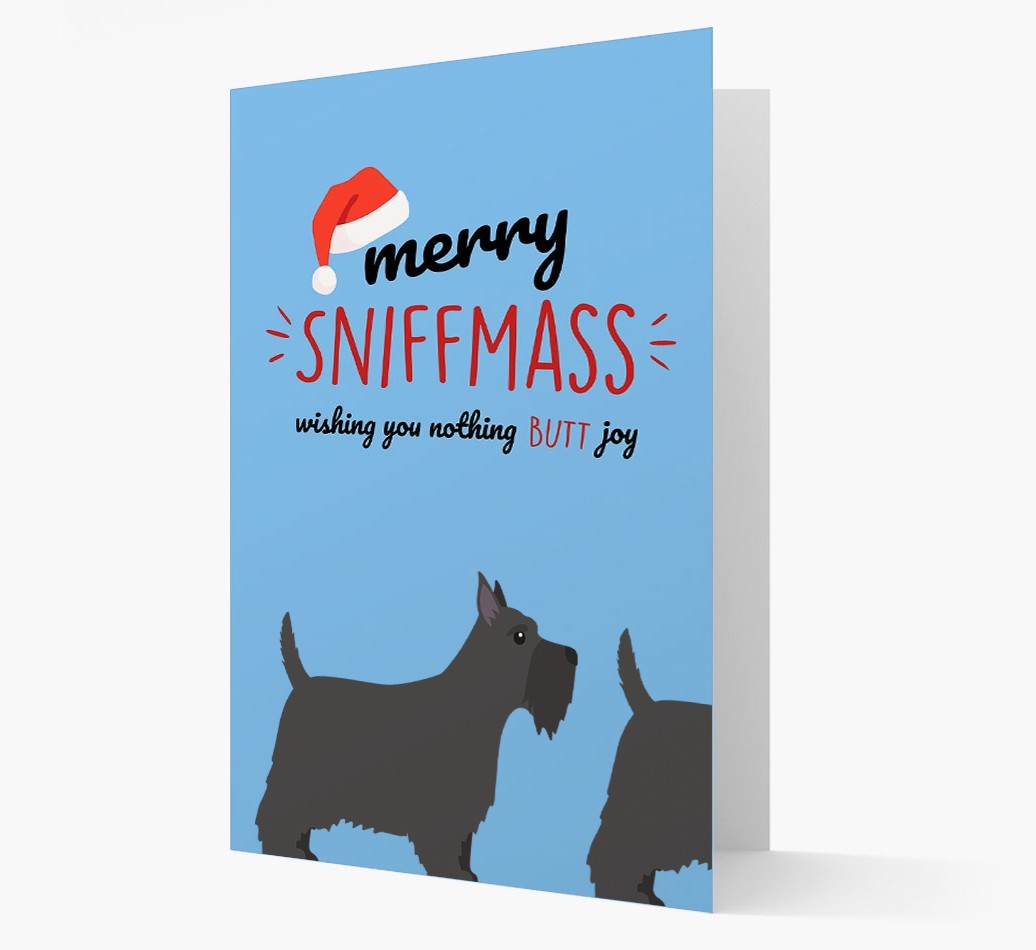'Merry Sniffmass' - Personalised {breedFullName} Christmas Card