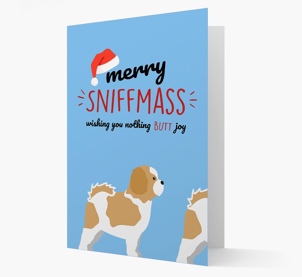 'Merry Sniffmass' - Personalised {breedFullName} Christmas Card