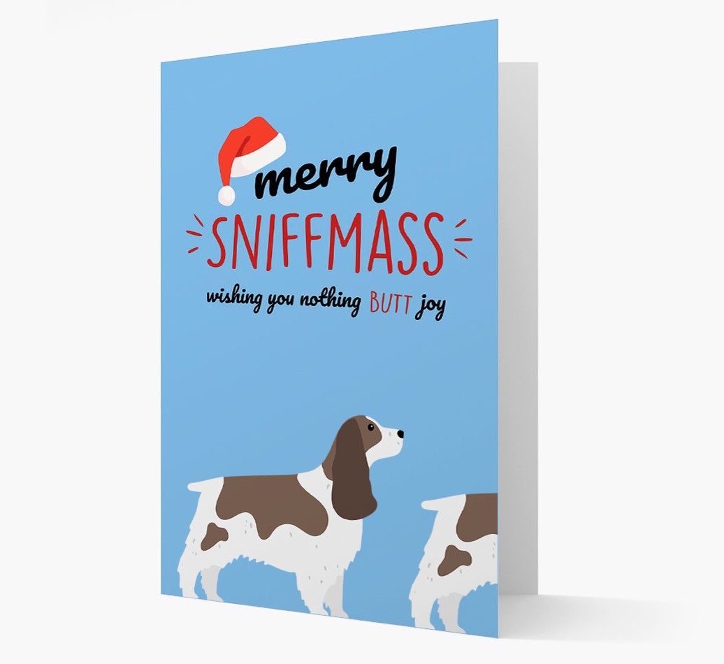 'Merry Sniffmass' - Personalised {breedFullName} Christmas Card