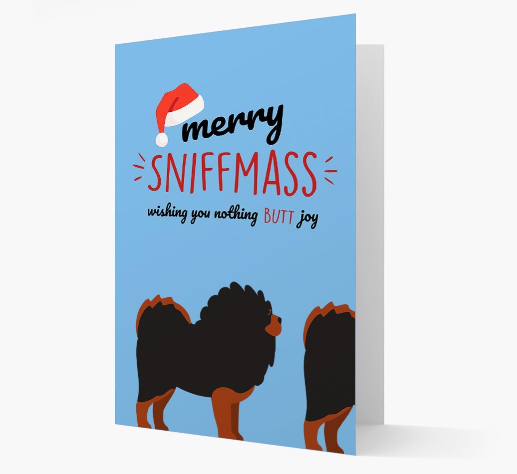 'Merry Sniffmass' - Personalised {breedFullName} Christmas Card