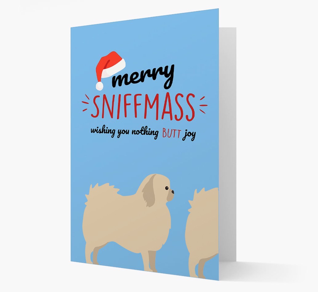 'Merry Sniffmass' - Personalised {breedFullName} Christmas Card