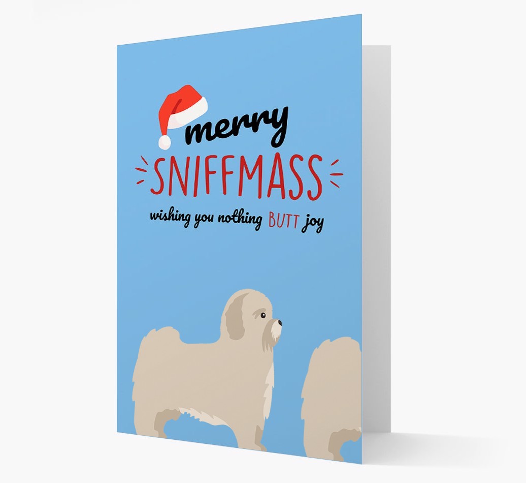 'Merry Sniffmass' - Personalised {breedFullName} Christmas Card