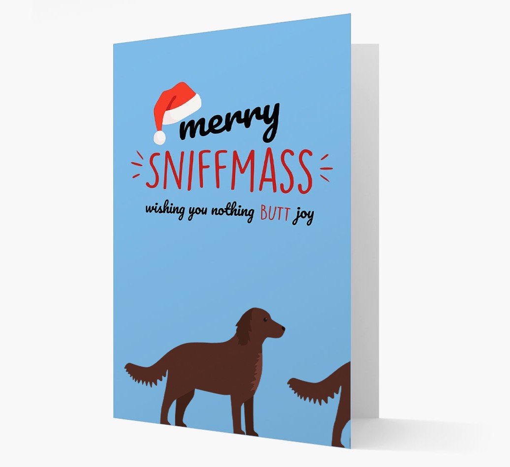 'Merry Sniffmass' - Personalized {breedFullName} Christmas Card