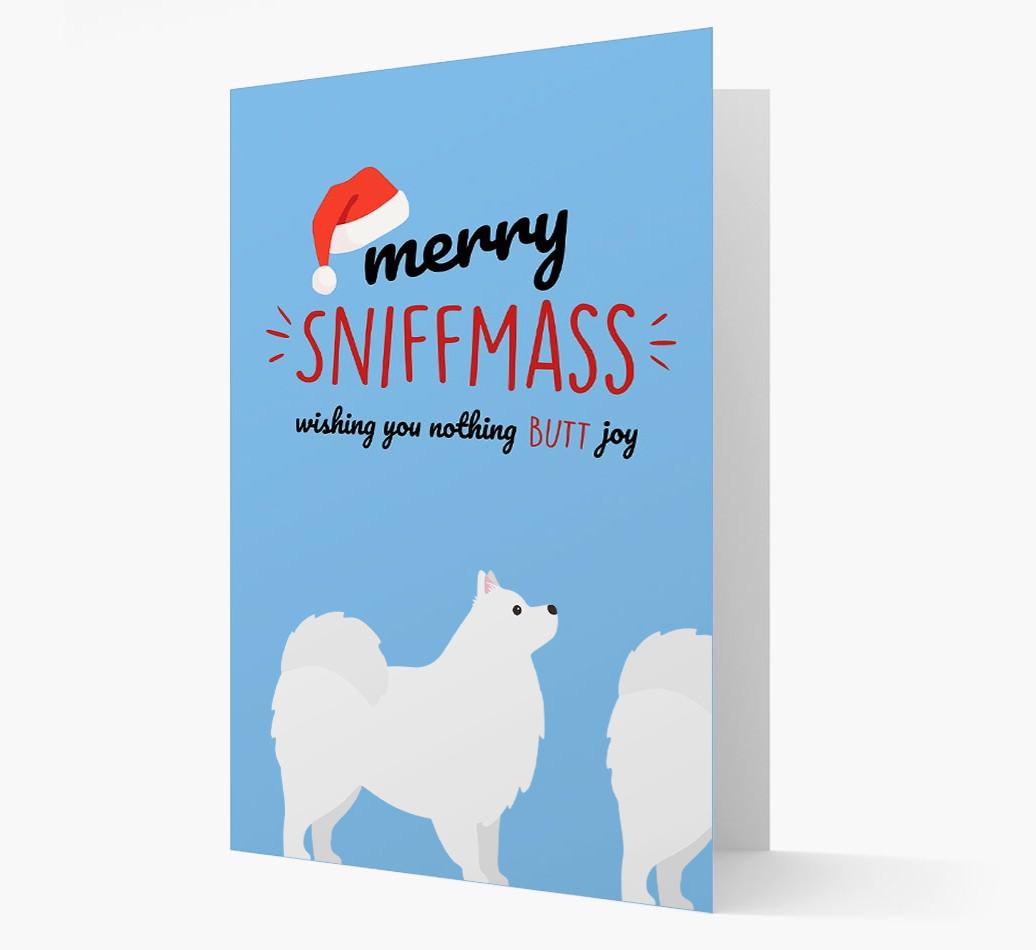 'Merry Sniffmass' - Personalized {breedFullName} Christmas Card