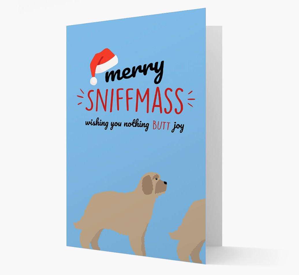 'Merry Sniffmass' - Personalized {breedFullName} Christmas Card