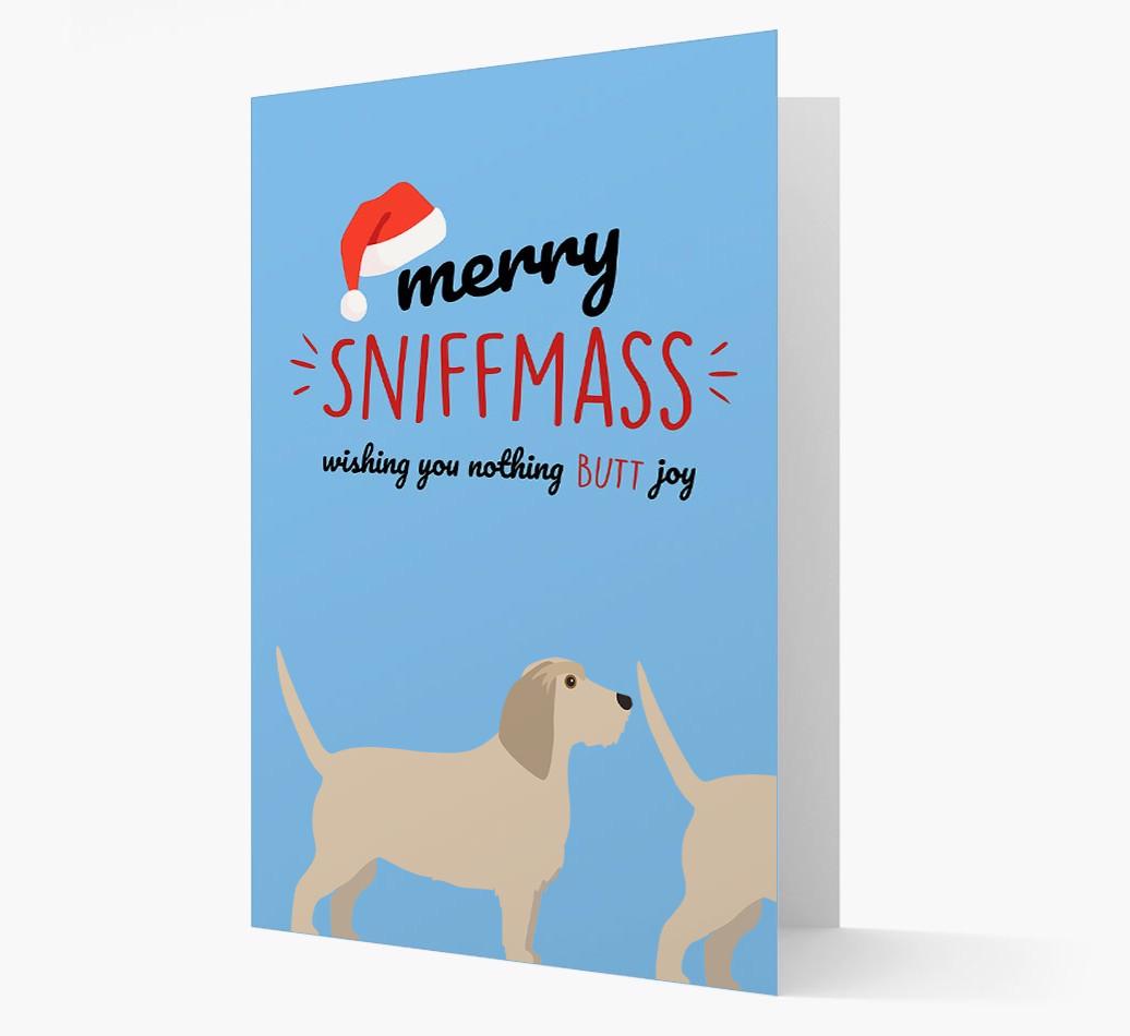 'Merry Sniffmass' - Personalized {breedFullName} Christmas Card
