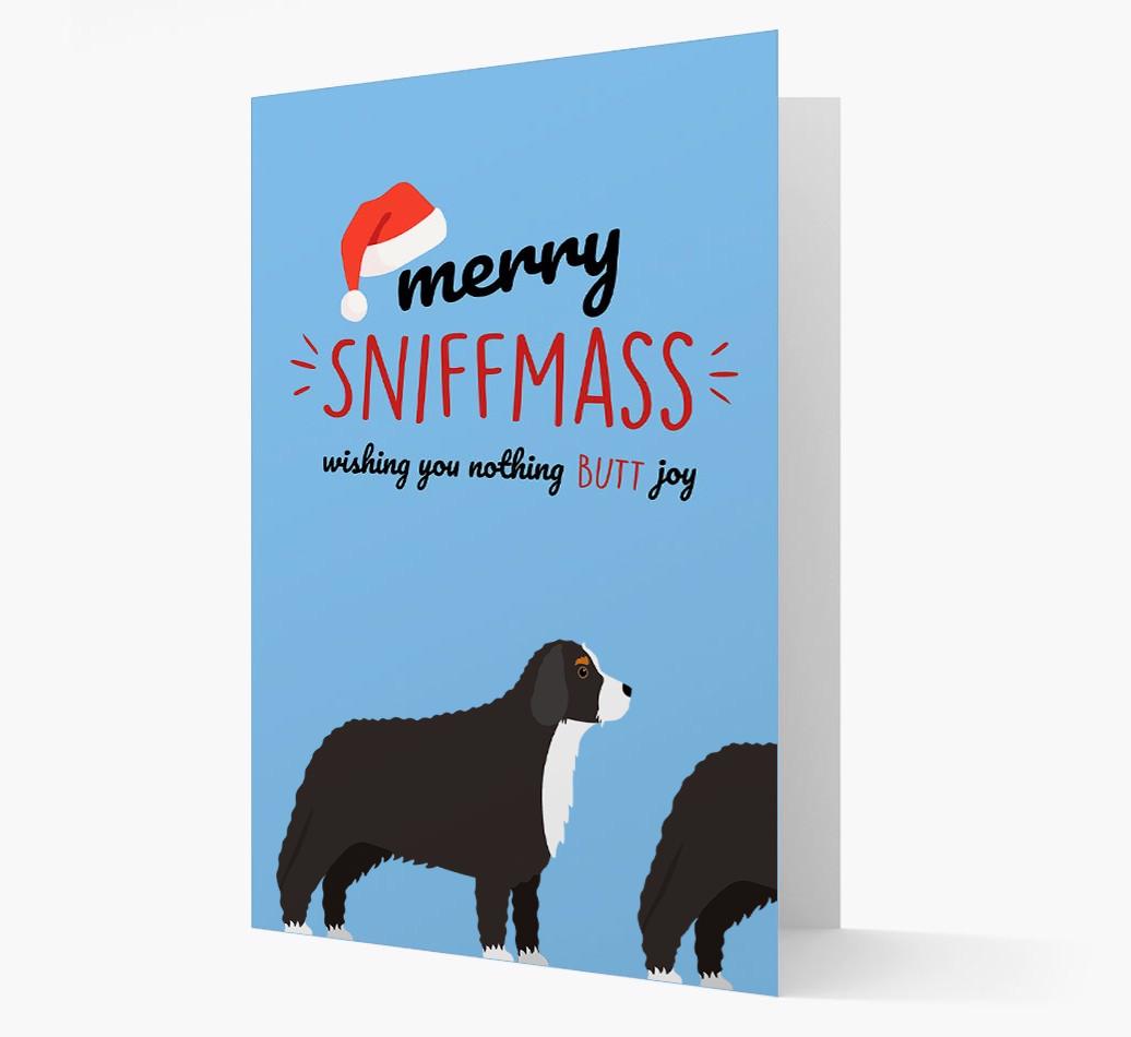 'Merry Sniffmass' - Personalized {breedFullName} Christmas Card