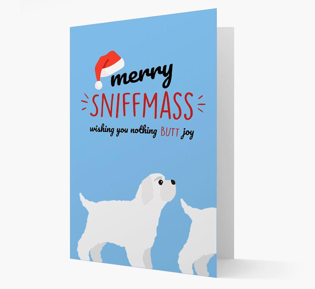 'Merry Sniffmass' - Personalized {breedFullName} Christmas Card