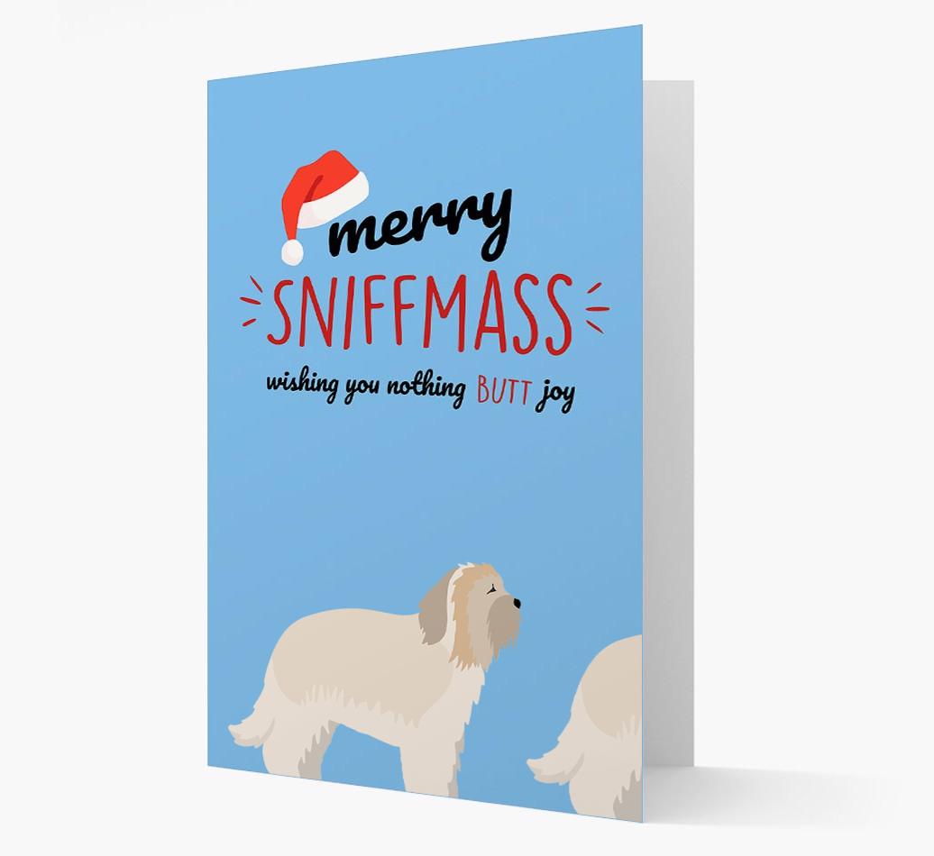 'Merry Sniffmass' - Personalized {breedFullName} Christmas Card