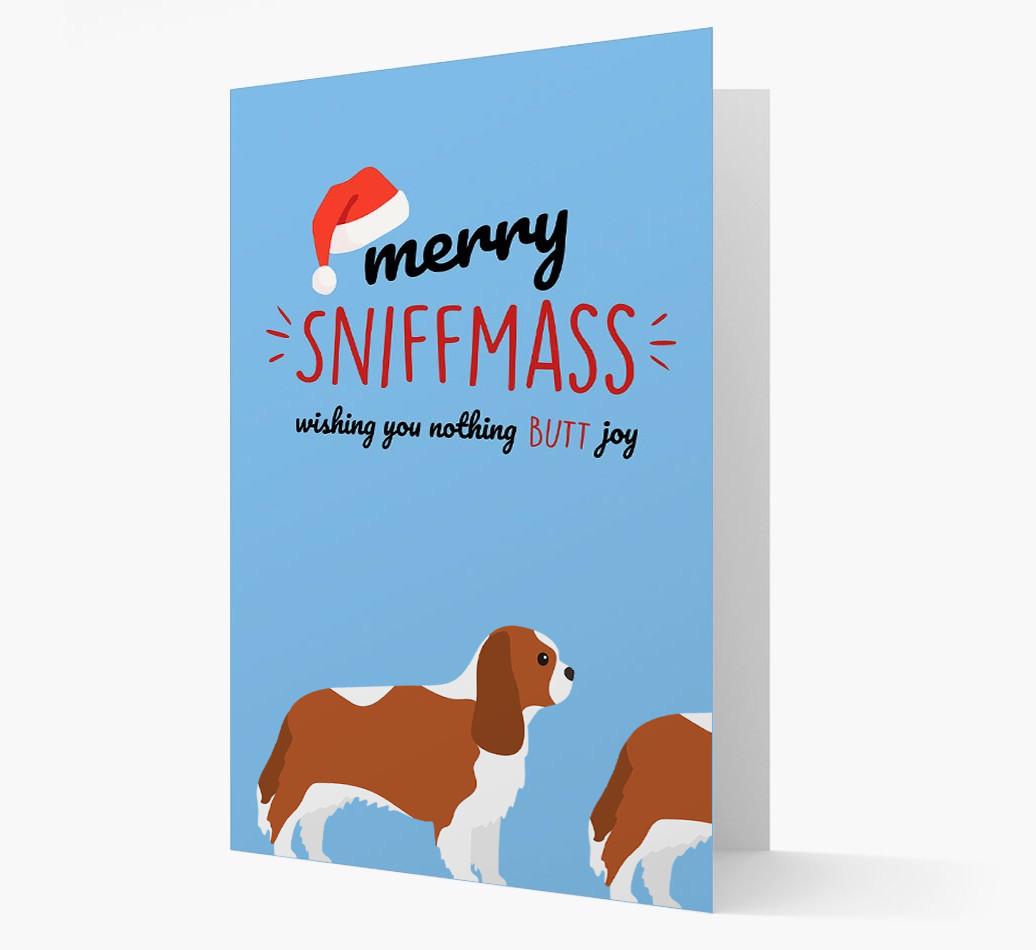 'Merry Sniffmass' - Personalized {breedFullName} Christmas Card