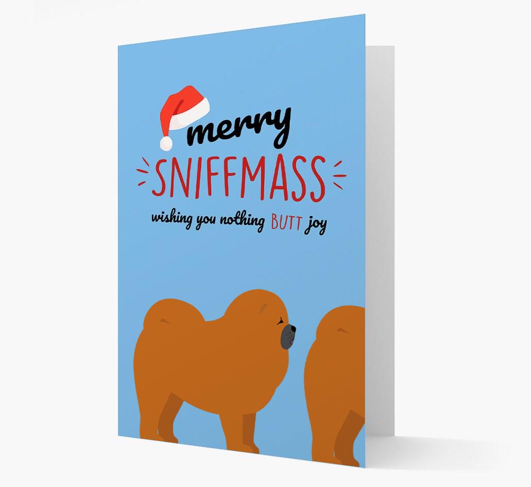 'Merry Sniffmass' - Personalized {breedFullName} Christmas Card