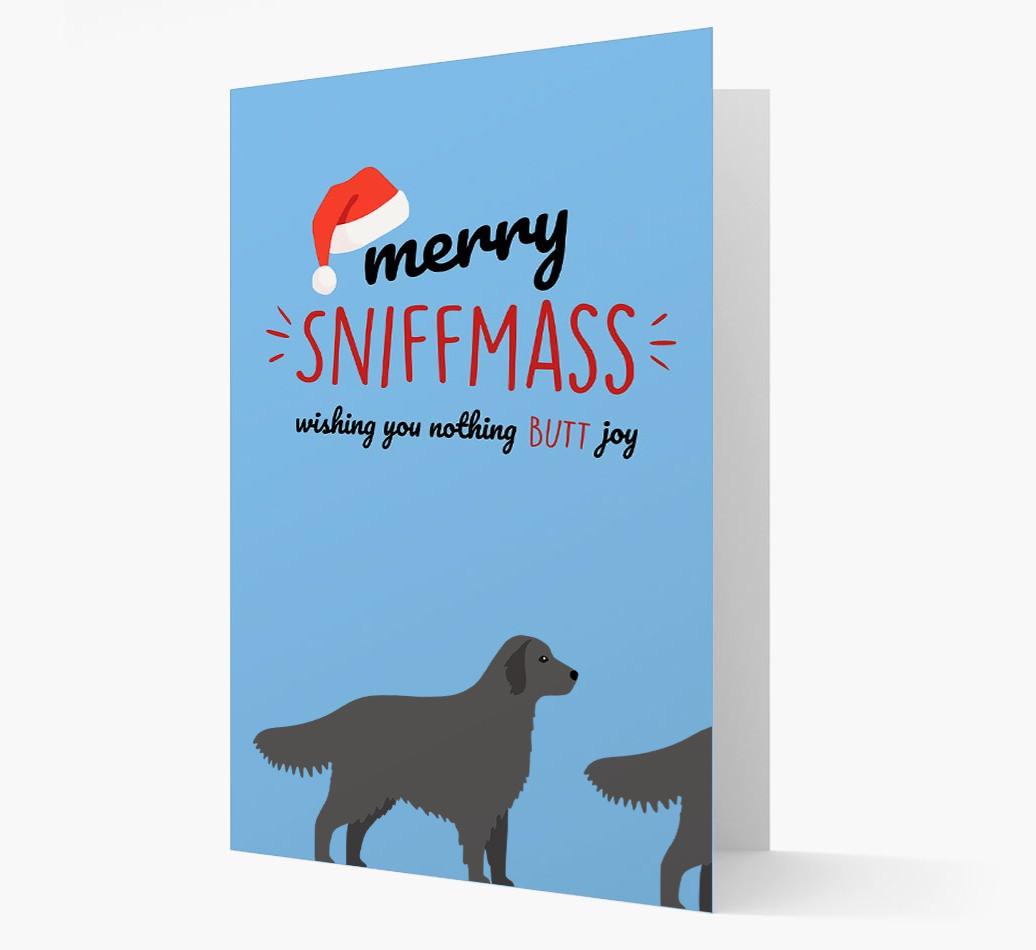 'Merry Sniffmass' - Personalized {breedFullName} Christmas Card