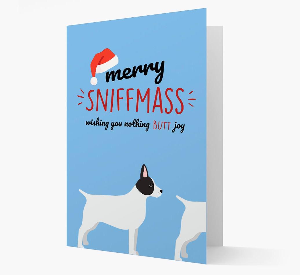 'Merry Sniffmass' - Personalized {breedFullName} Christmas Card