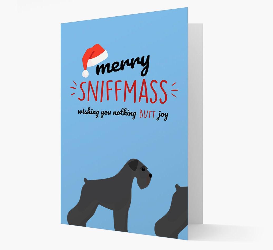 'Merry Sniffmass' - Personalized {breedFullName} Christmas Card