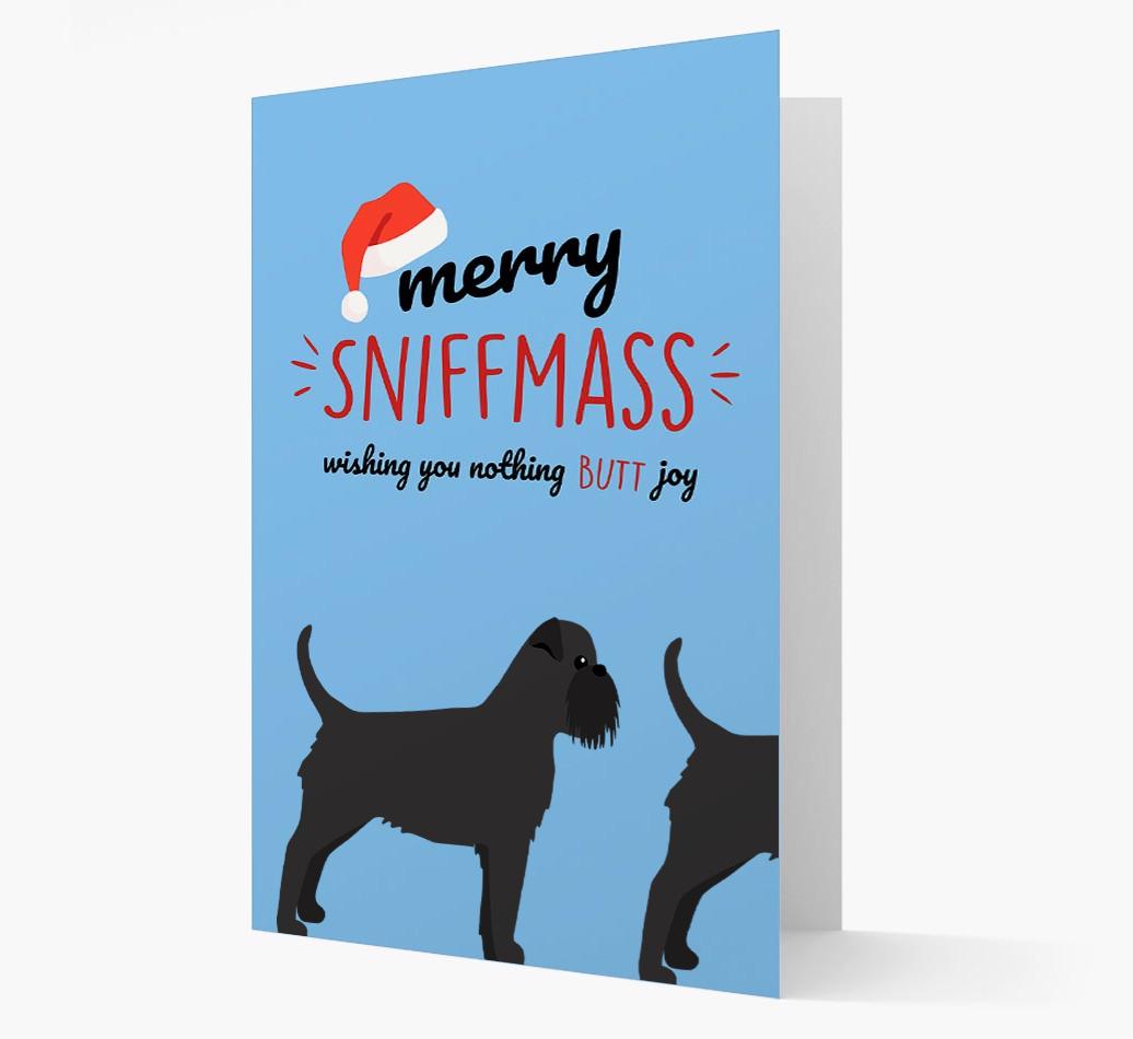'Merry Sniffmass' - Personalized {breedFullName} Christmas Card
