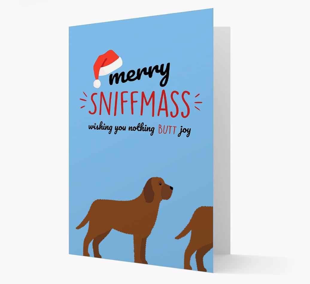 'Merry Sniffmass' - Personalized {breedFullName} Christmas Card