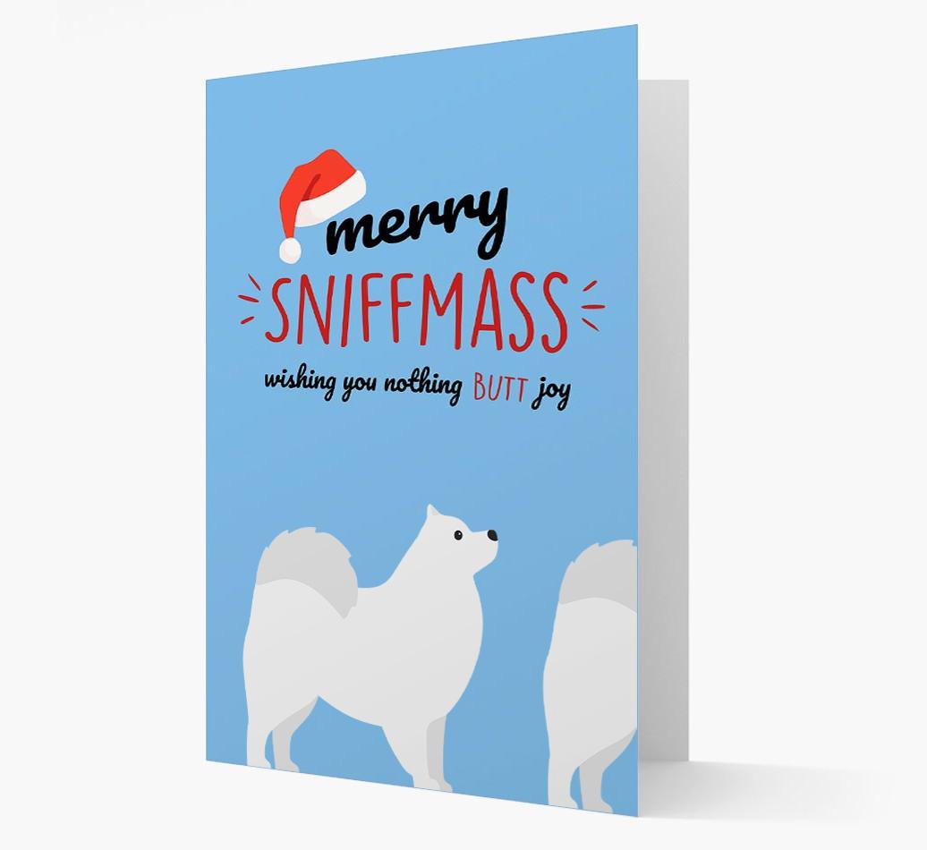 'Merry Sniffmass' - Personalized {breedFullName} Christmas Card
