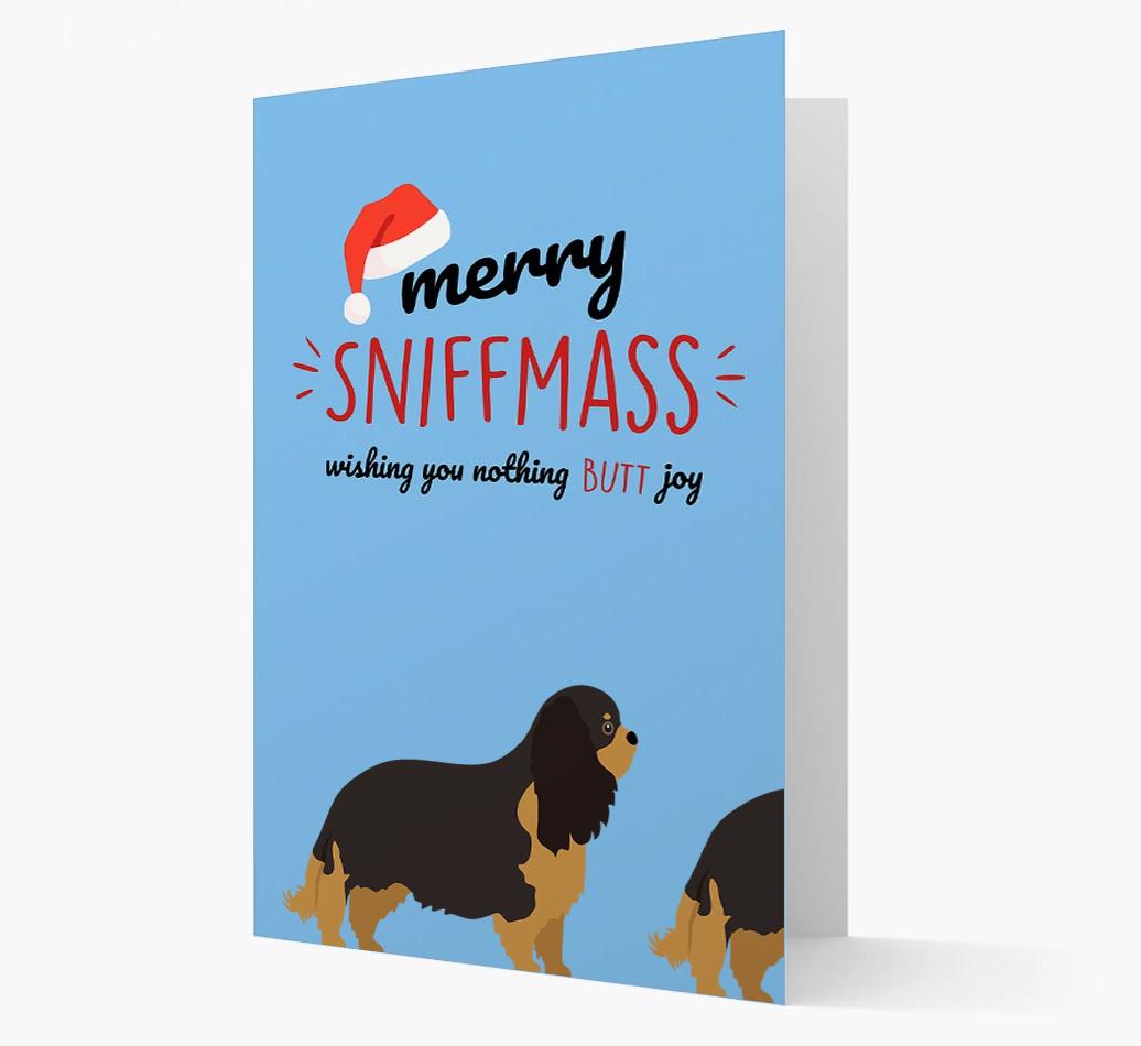 'Merry Sniffmass' - Personalized {breedFullName} Christmas Card